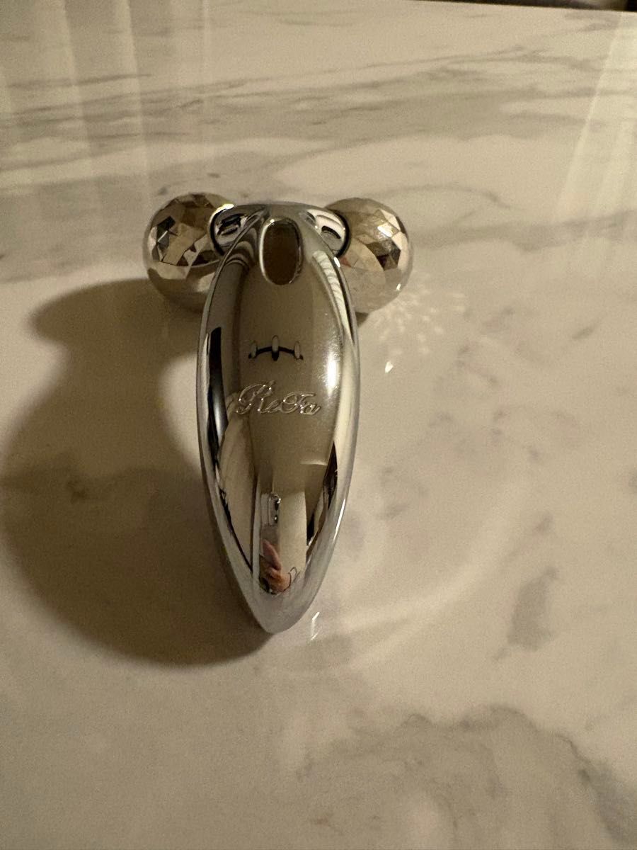 新品 未使用 ReFa 美顔ローラー ダブルボール シルバー ReFa 美顔