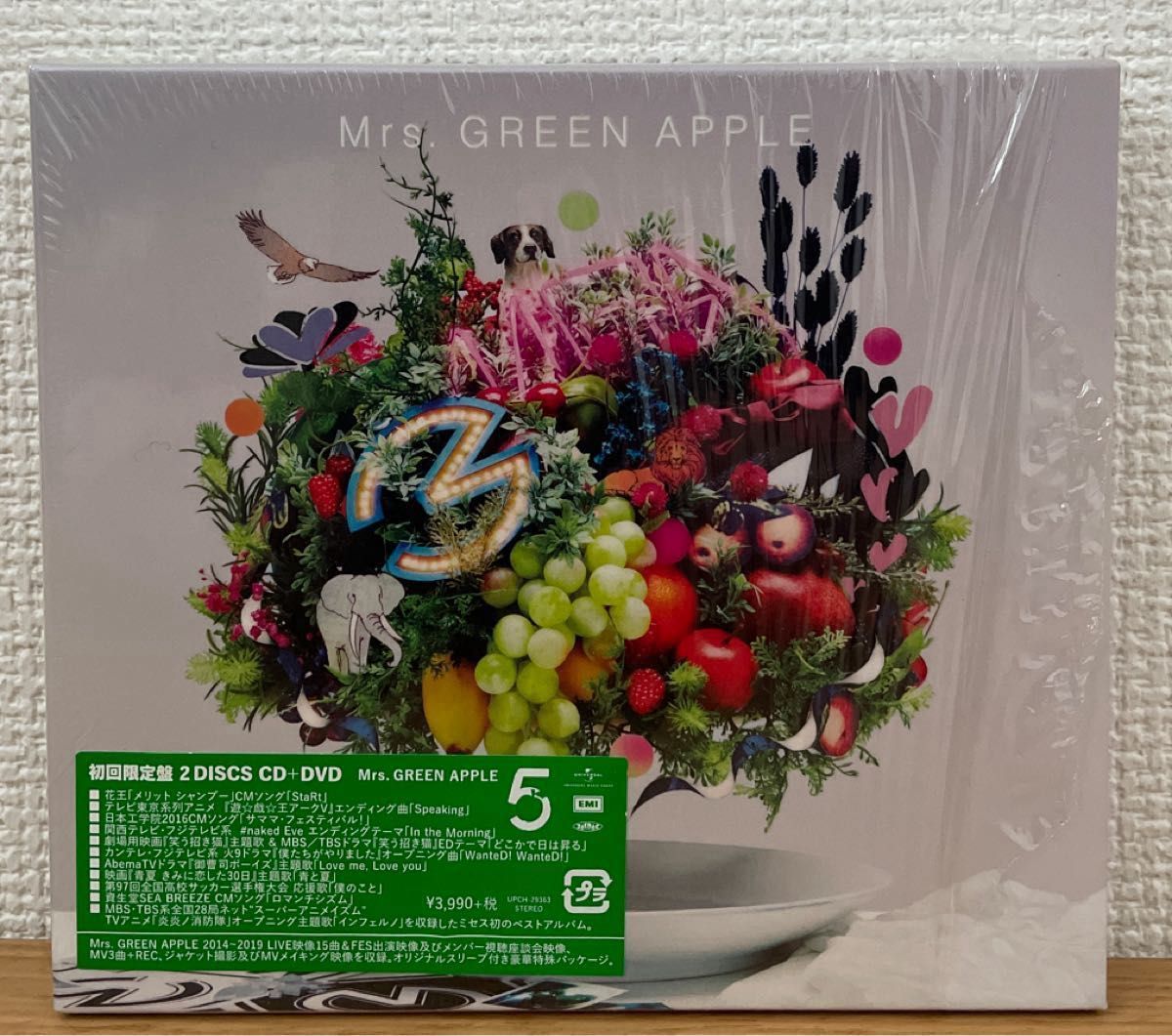 Mrs GREEN APPLE 5 初回限定盤 2DISCS CD+DVD ベストアルバム ミセス