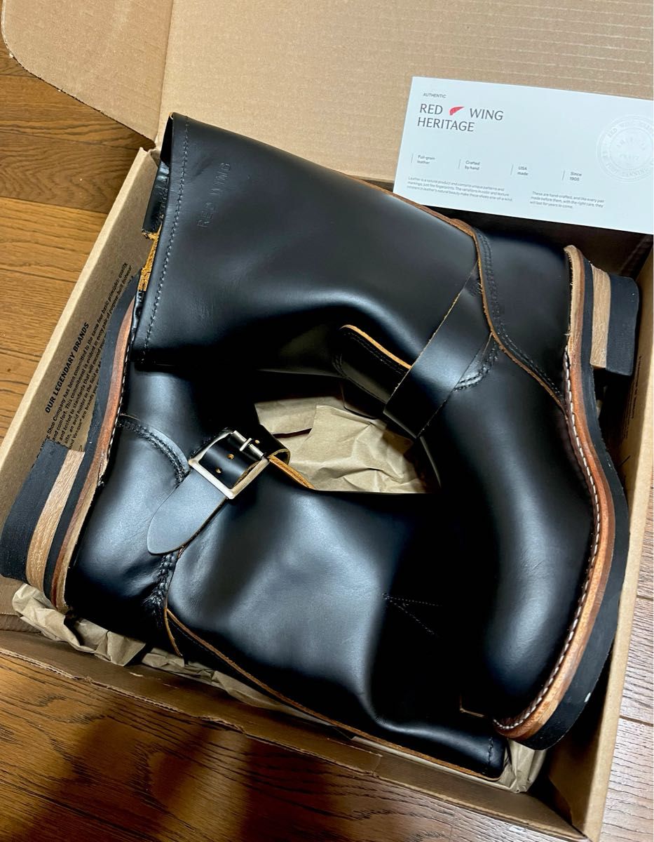 RED WING 2966 茶芯 レッドウィング エンジニア ブーツ 9 5D 27 5 2268
