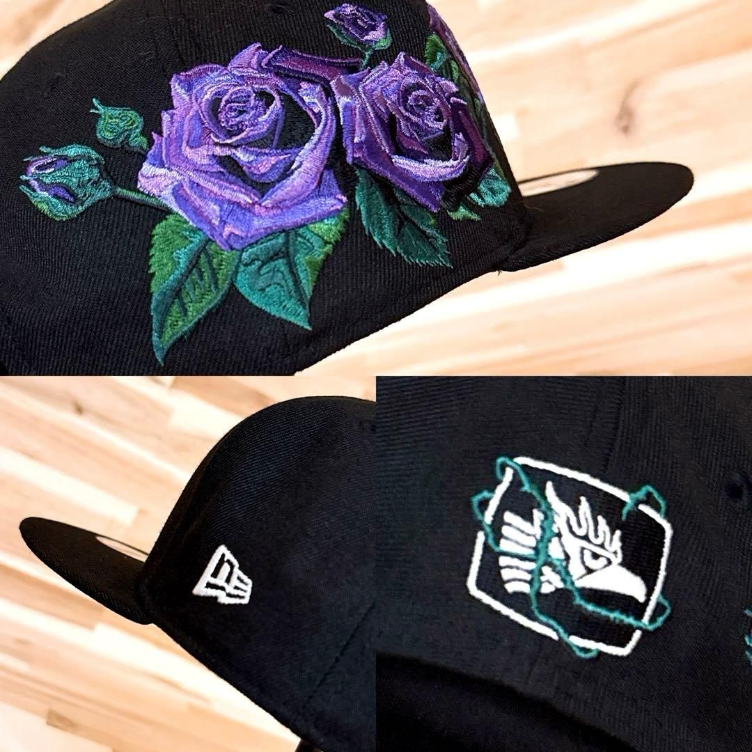激レア【ニューエラ×エルデスペラード】限定コラボ パープル ローズ