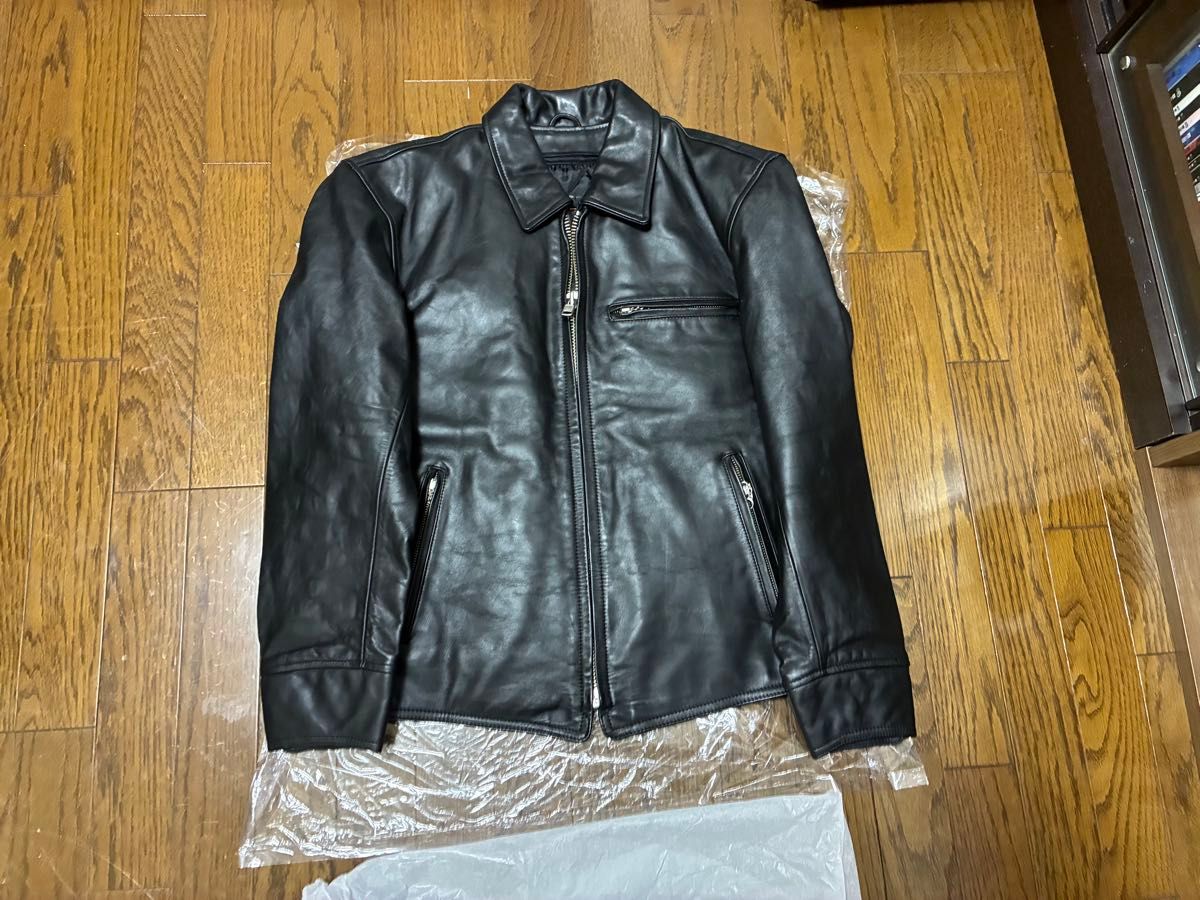 NANKAI 南海 ナンカイ 牛革レザー シングルライダースジャケット黒