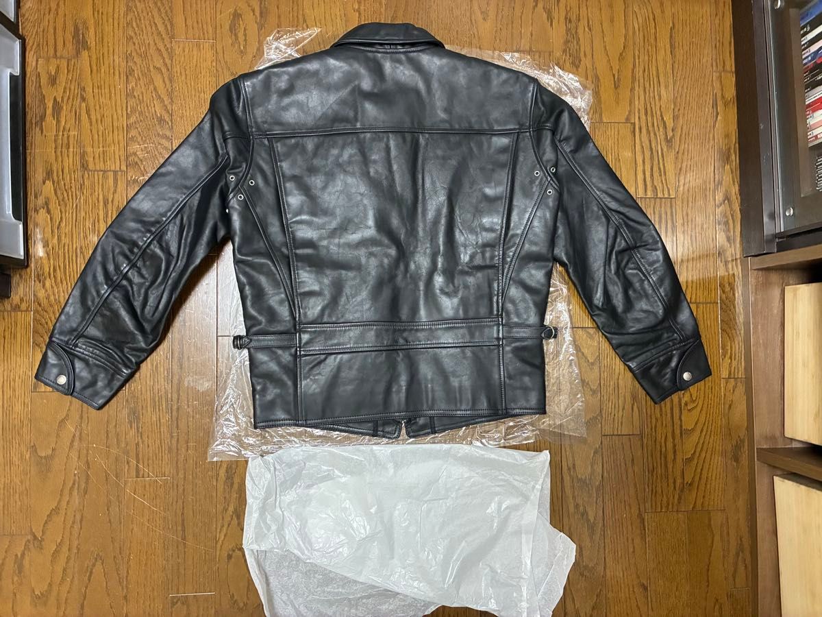 NANKAI 南海 ナンカイ 牛革レザー シングルライダースジャケット黒