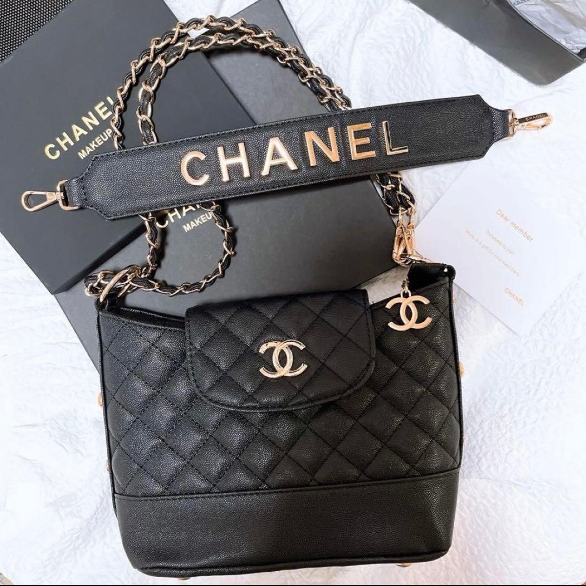 Chanelノベルティ ショルダーバッグ 2way ブラック｜Yahoo!フリマ（旧