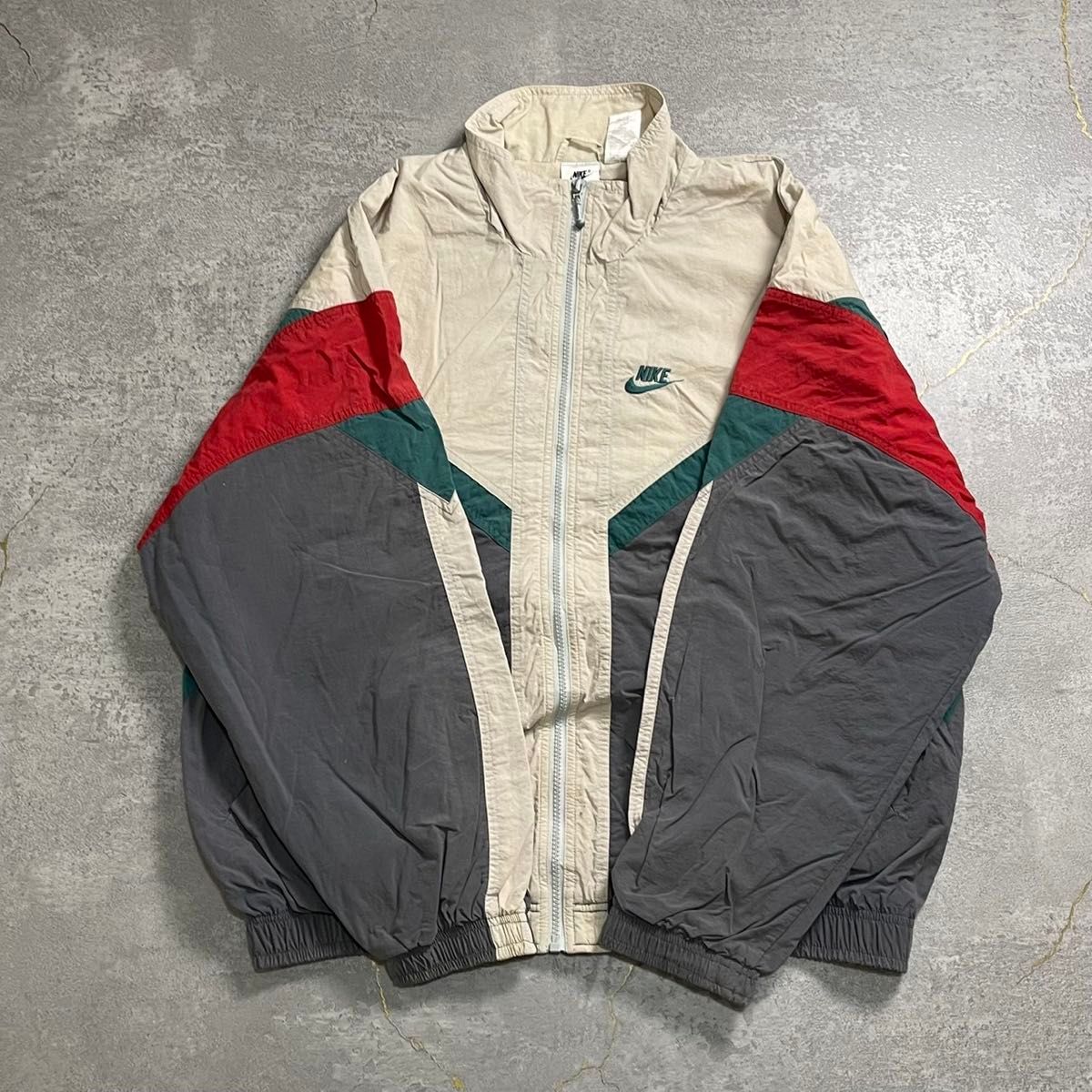 90sNIKEナイロントラックジャケットオールドナイキビンテージ古着L短丈