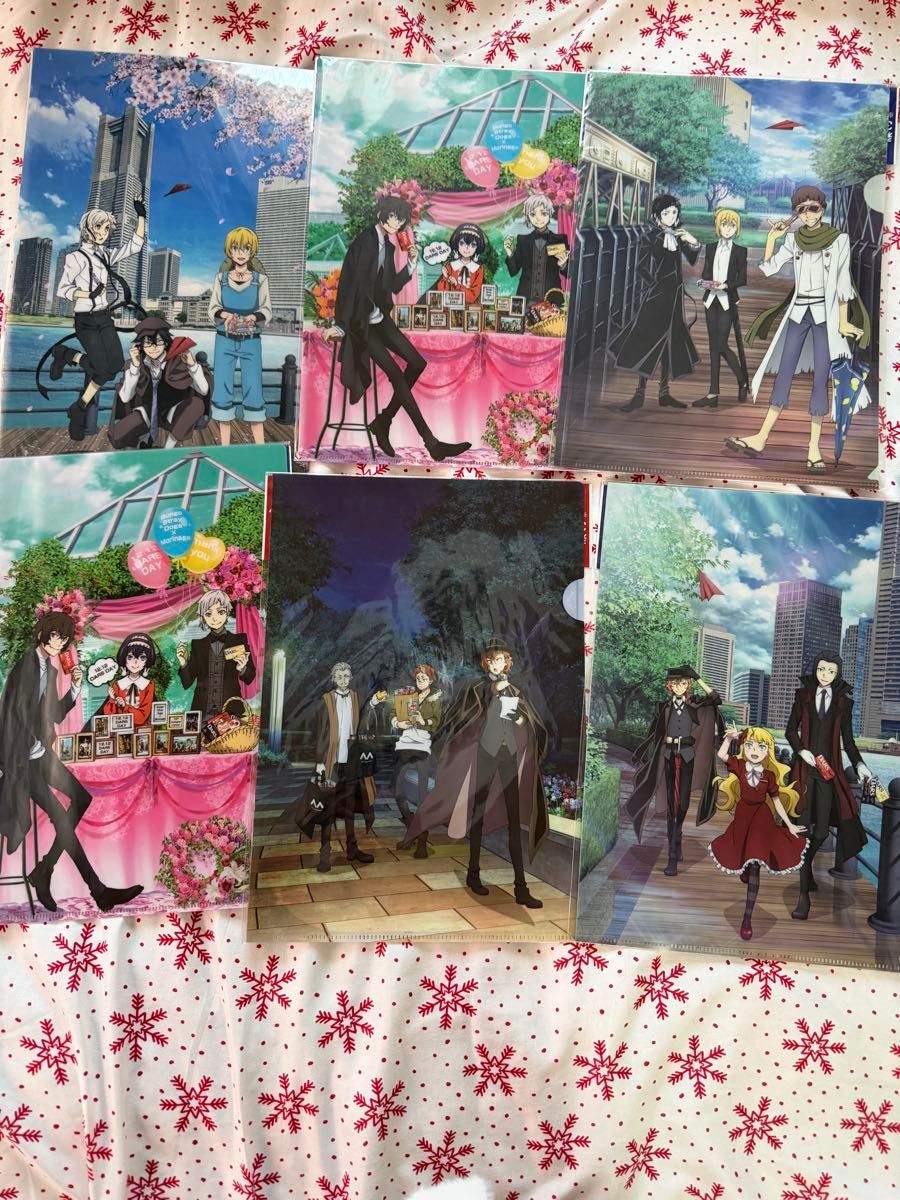 文豪ストレイドッグス クリアファイル 太宰治 中原中也 芥川龍之介