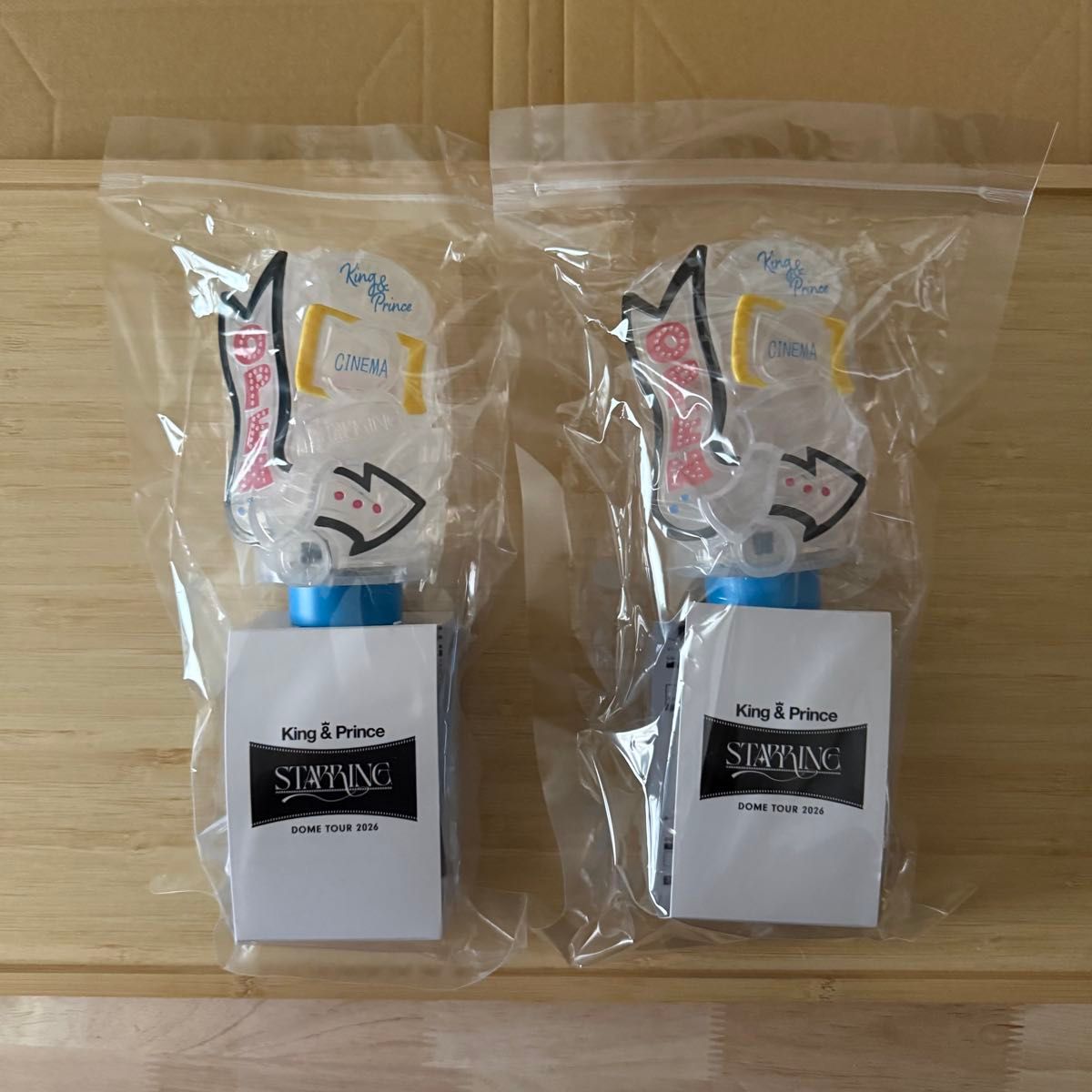 新品】キンプリ King & Prince STARRING ペンライト 銀テープ チケット