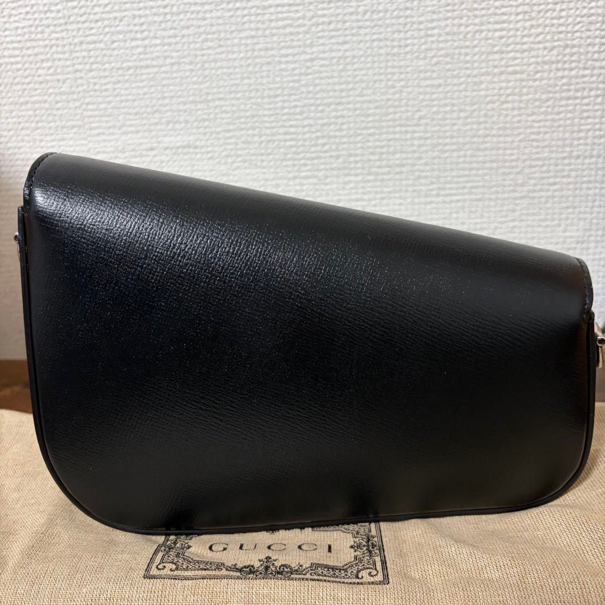 GUCCI グッチ ショルダーバッグ ブラック レザー ショルダー 2way