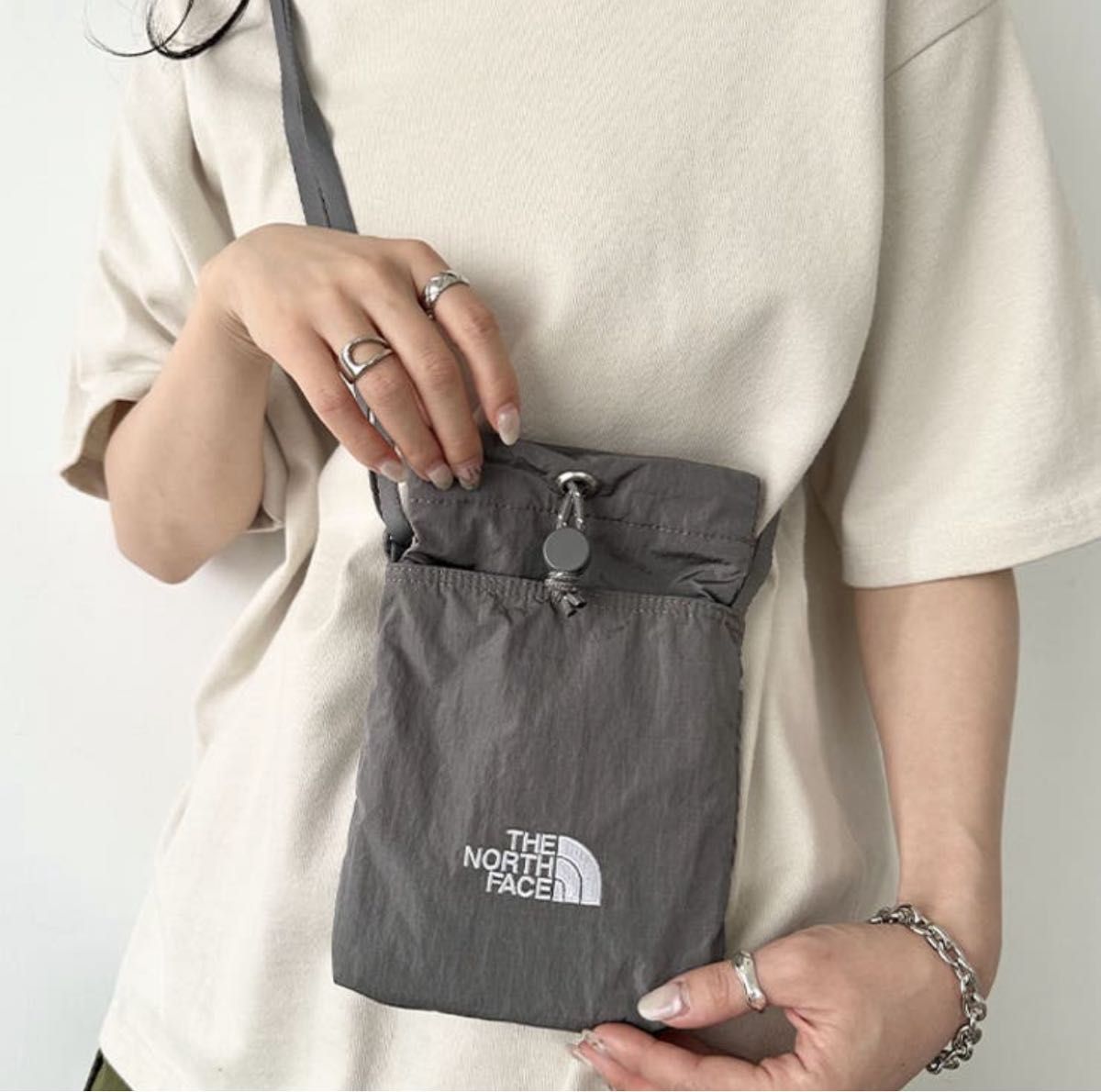 THE NORTH FACE ホワイトレーベル グレー ショルダーバッグ｜Yahoo