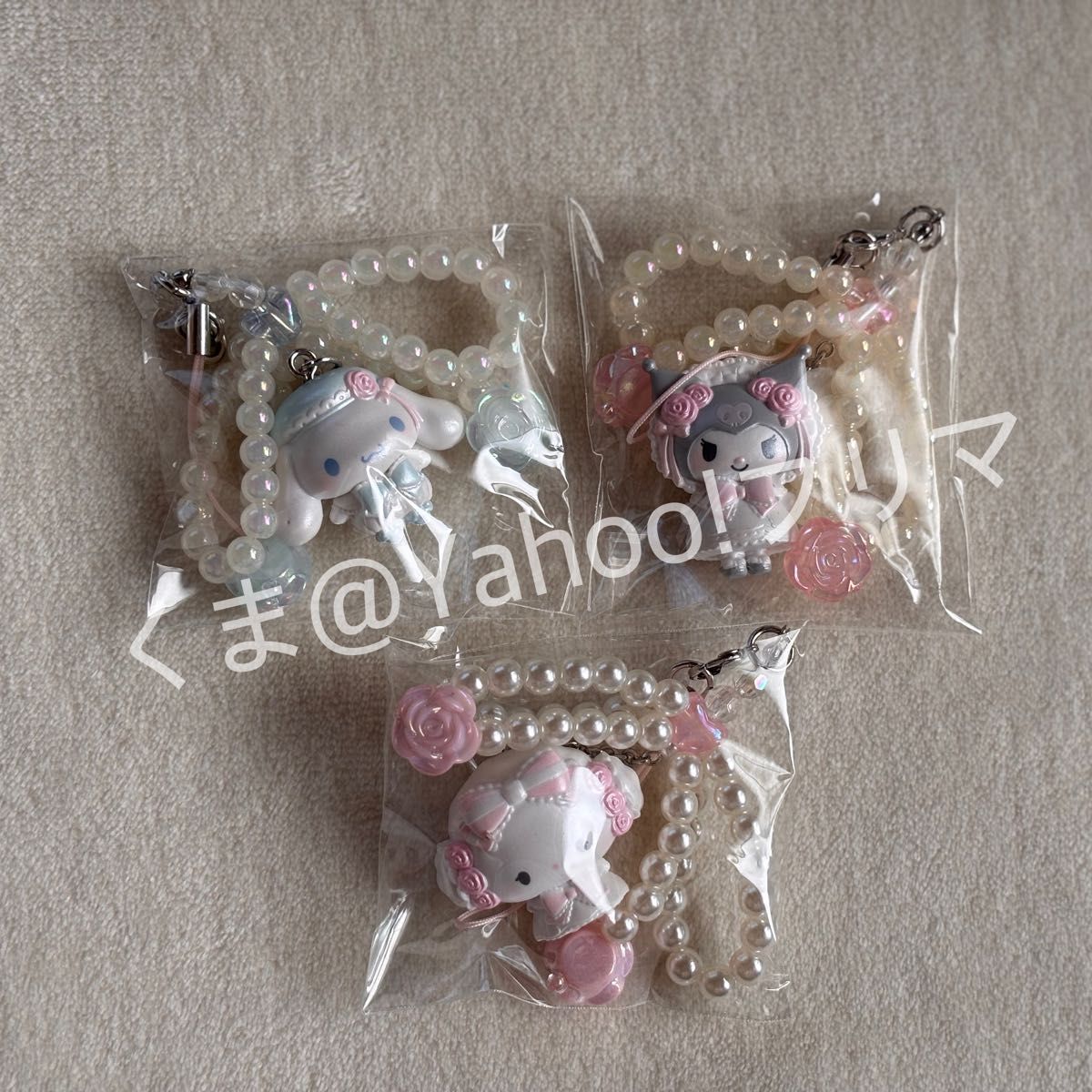 サンリオキャラクターズ シークレットストラップ ホワイトフリル