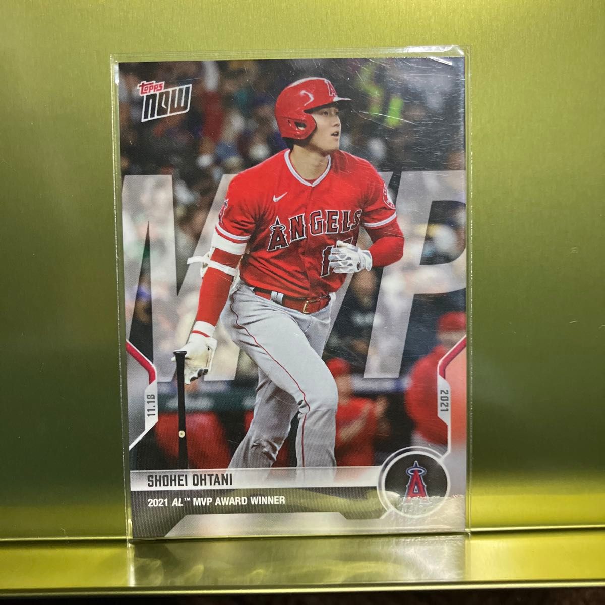 大谷翔平 選手 2021 初MVP受賞記念 Topps Now トレーディングカード