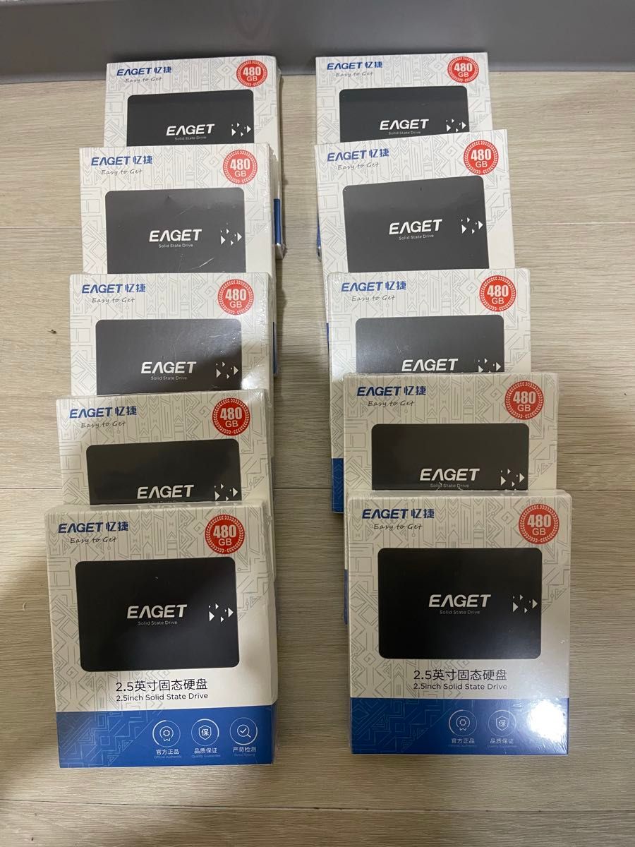10個 新品未開封 EAGET 480GB 2 5インチ SATA3 SSD ソリッドステート
