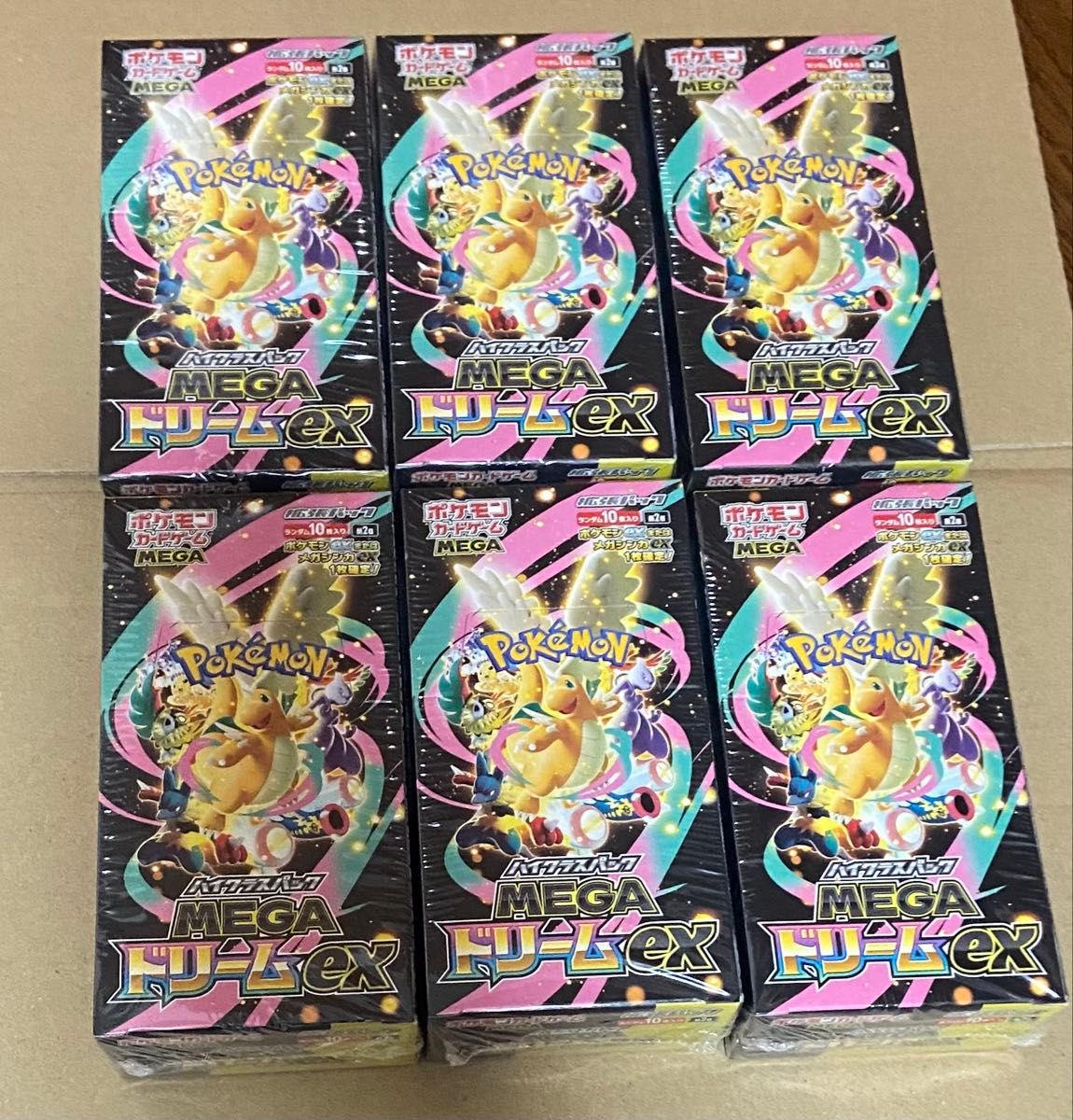 ポケモンカードゲーム メガドリームex シュリンク付き 6BOX MEGA