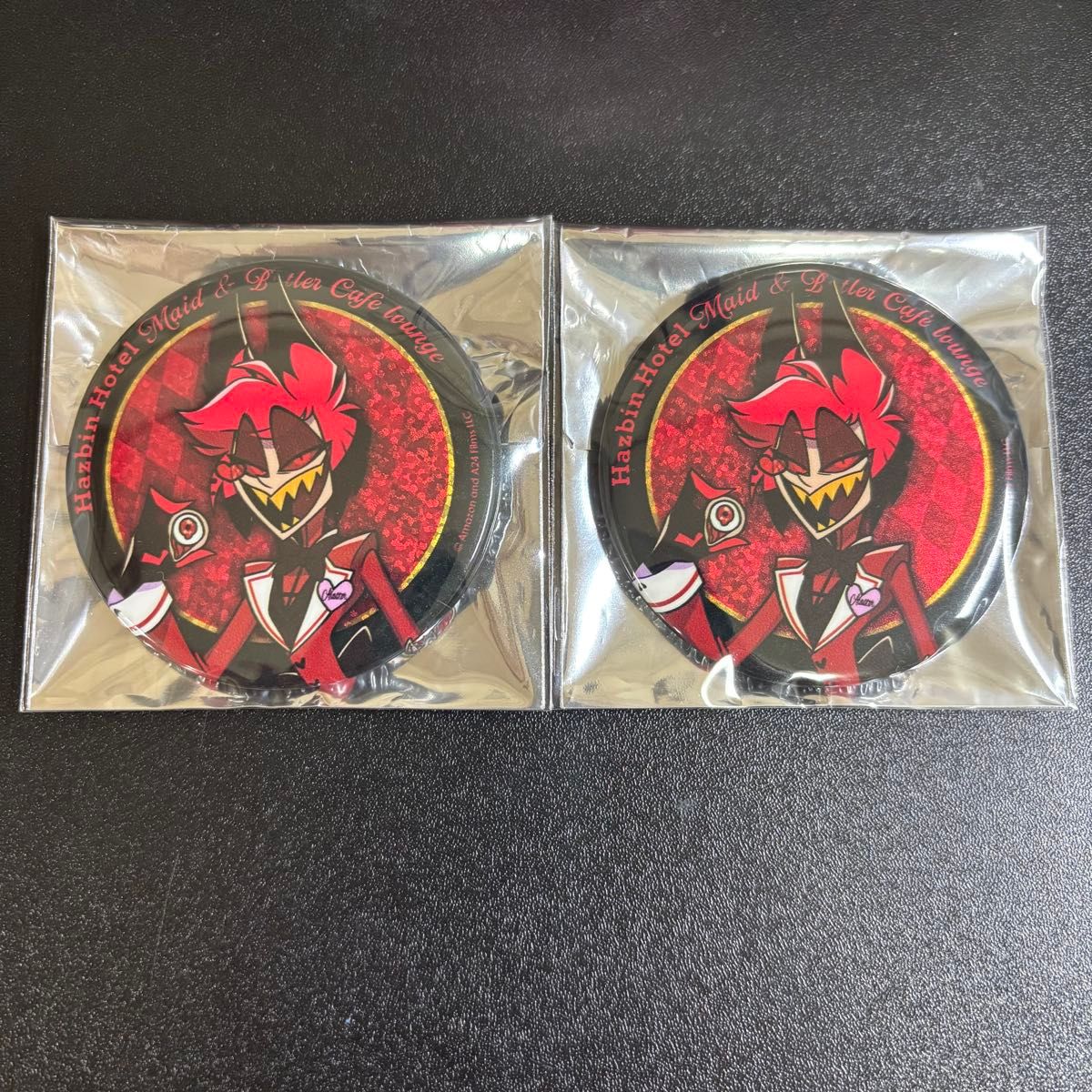 アラスター アニメイトカフェ 缶バッジ 2個 セット アニカフェ ハズ