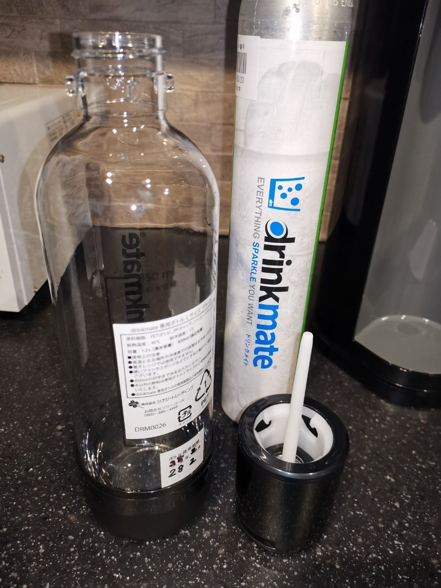 drinkmate ドリンクメイト Series 450 炭酸水メーカー ブラック ガス