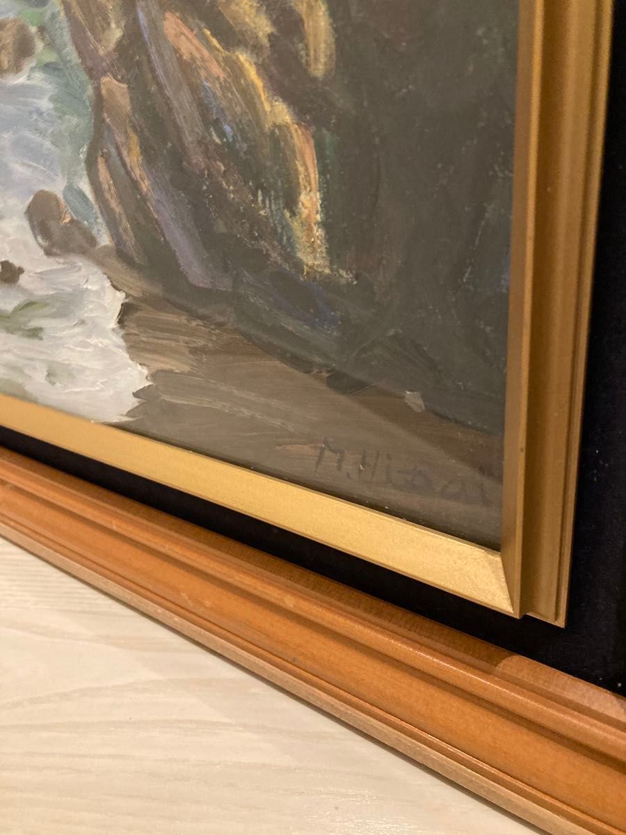 海岸風景 油彩画 F10号 額縁付き｜Yahoo!フリマ（旧PayPayフリマ）