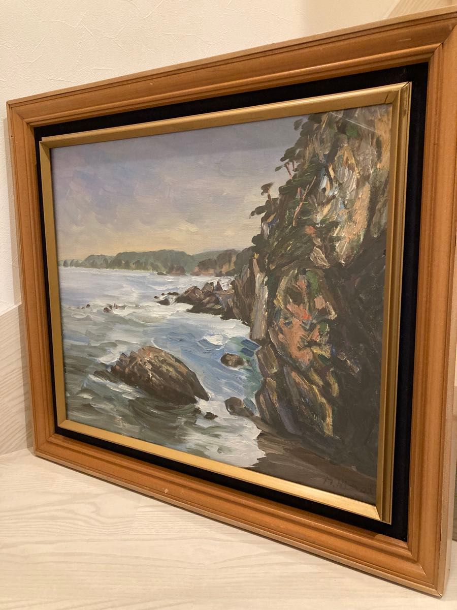 海岸風景 油彩画 F10号 額縁付き｜Yahoo!フリマ（旧PayPayフリマ）