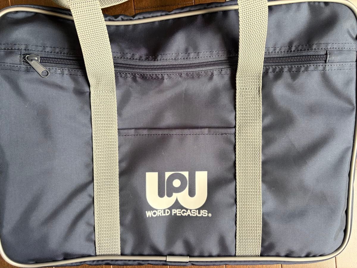 ワールドペガサス マルミ運動具店 旧ワッぺ 紺色 スクバ ワッペ
