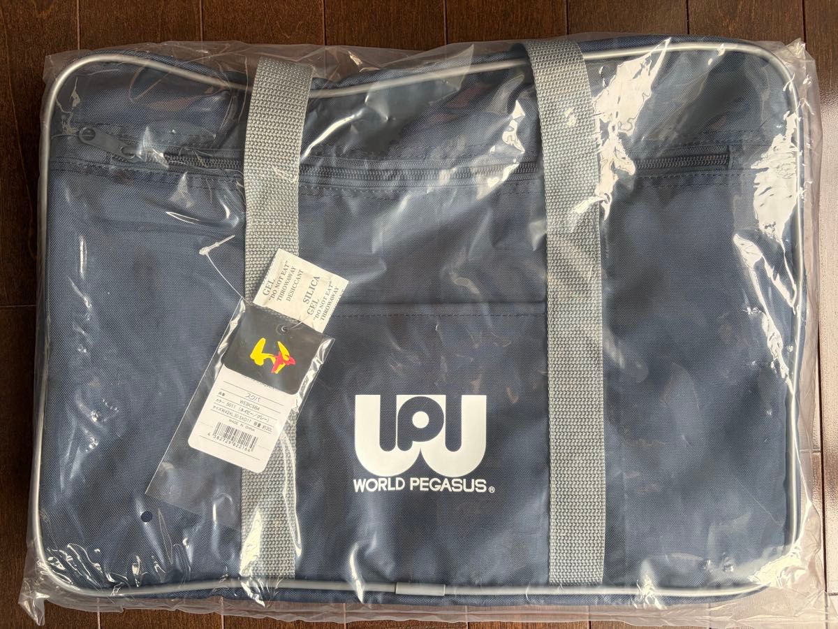 ワールドペガサス マルミ運動具店 旧ワッぺ 紺色 スクバ ワッペ