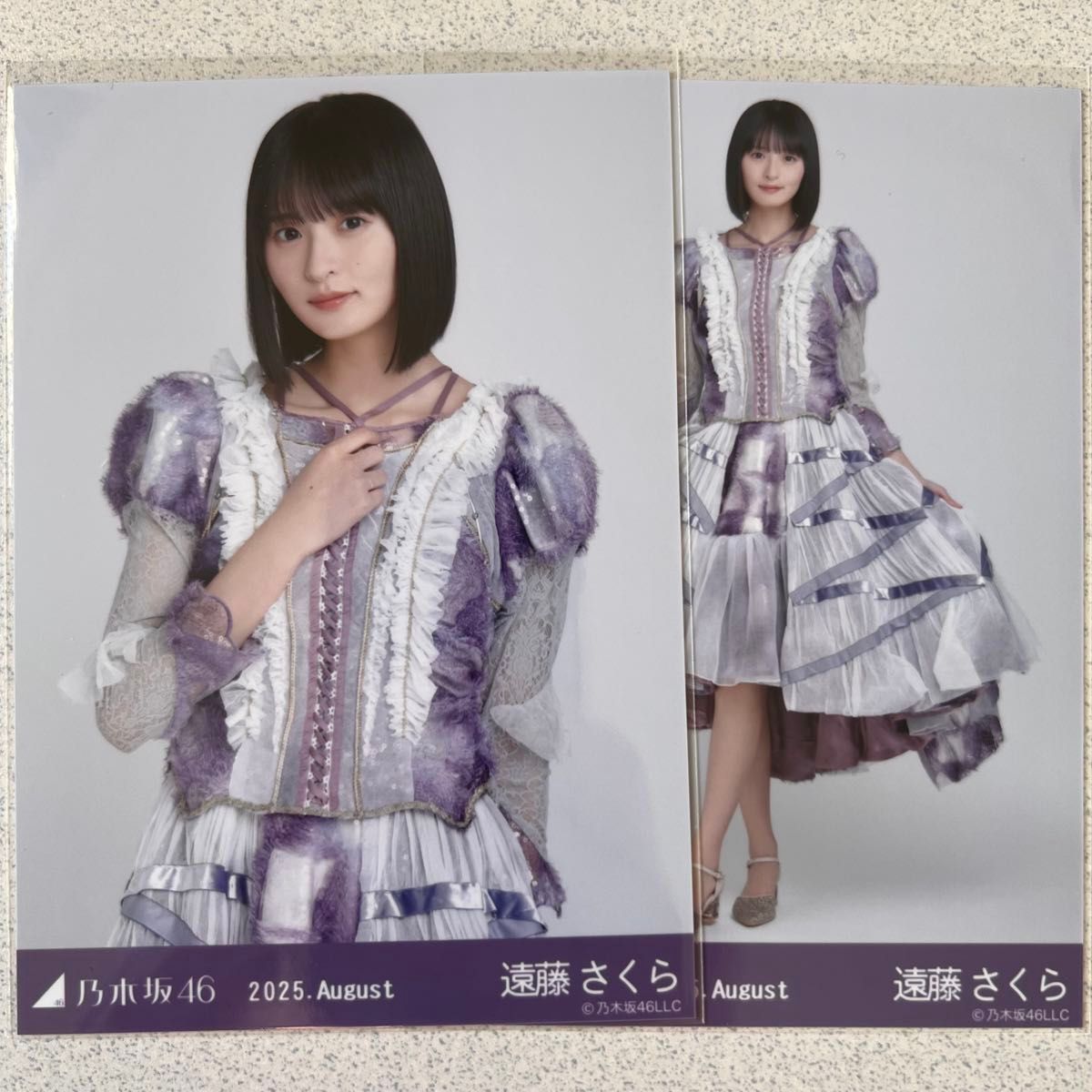 乃木坂46 遠藤さくら 生写真 13thBD ライブ衣装 チュウ ヒキ