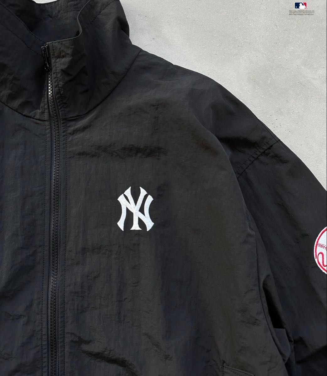 Perushu × MLB スタンドネックナイロンブルゾン L 即完売品｜Yahoo