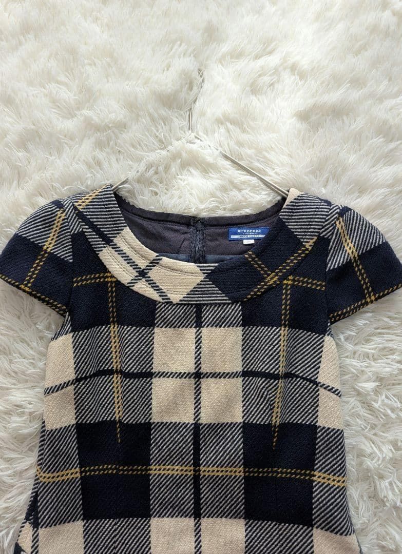 美品 BURBERRY BLUE LABEL チェック柄 ミニワンピース M｜Yahoo