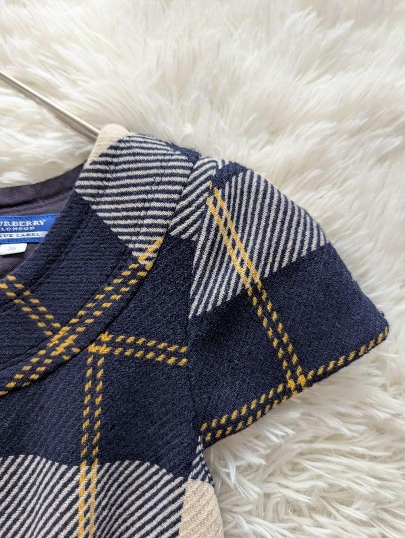 美品 BURBERRY BLUE LABEL チェック柄 ミニワンピース M｜Yahoo
