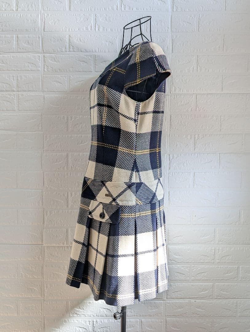 美品 BURBERRY BLUE LABEL チェック柄 ミニワンピース M｜Yahoo