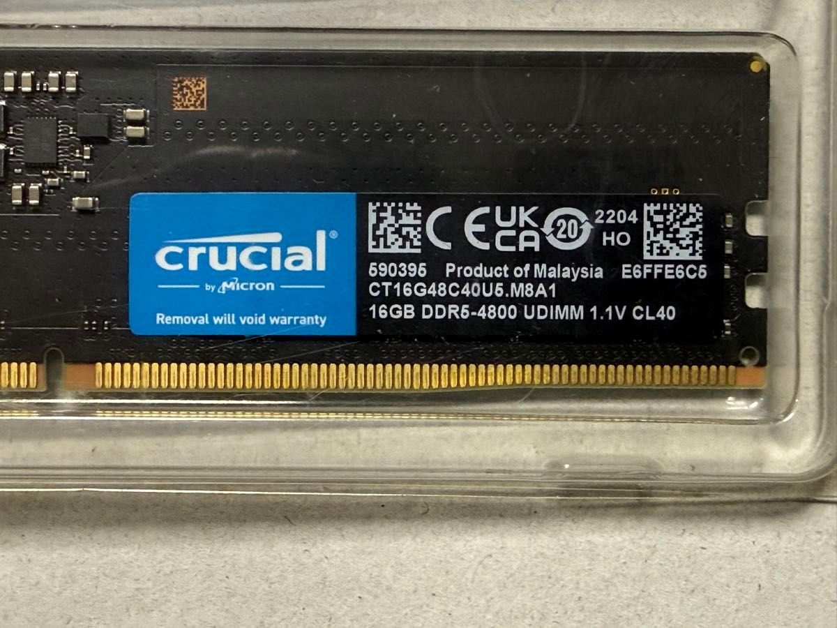 DDR5 32GB (16GBx2) 4800MHz Crucial Technology｜Yahoo!フリマ（旧
