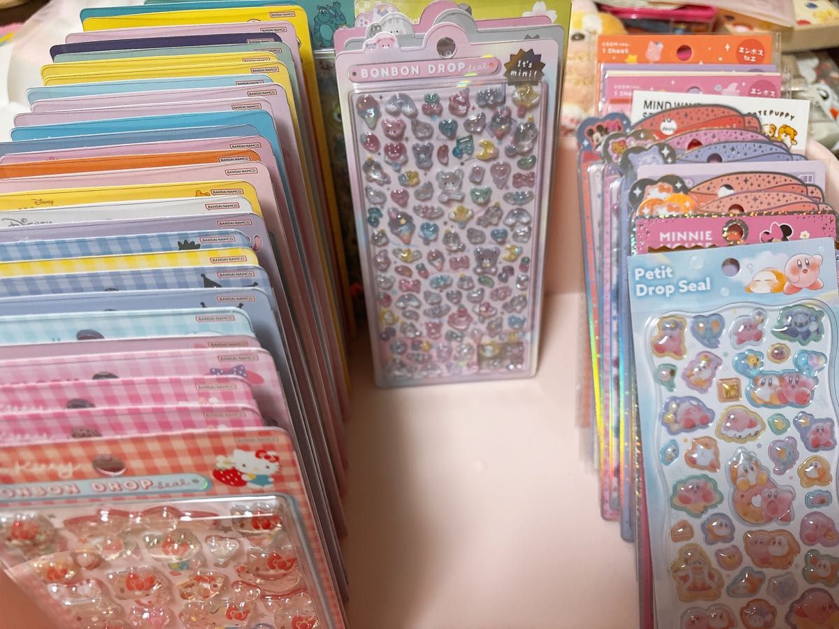 ボンボンドロップシールうるちゅるポップシールプチドロップステッカー