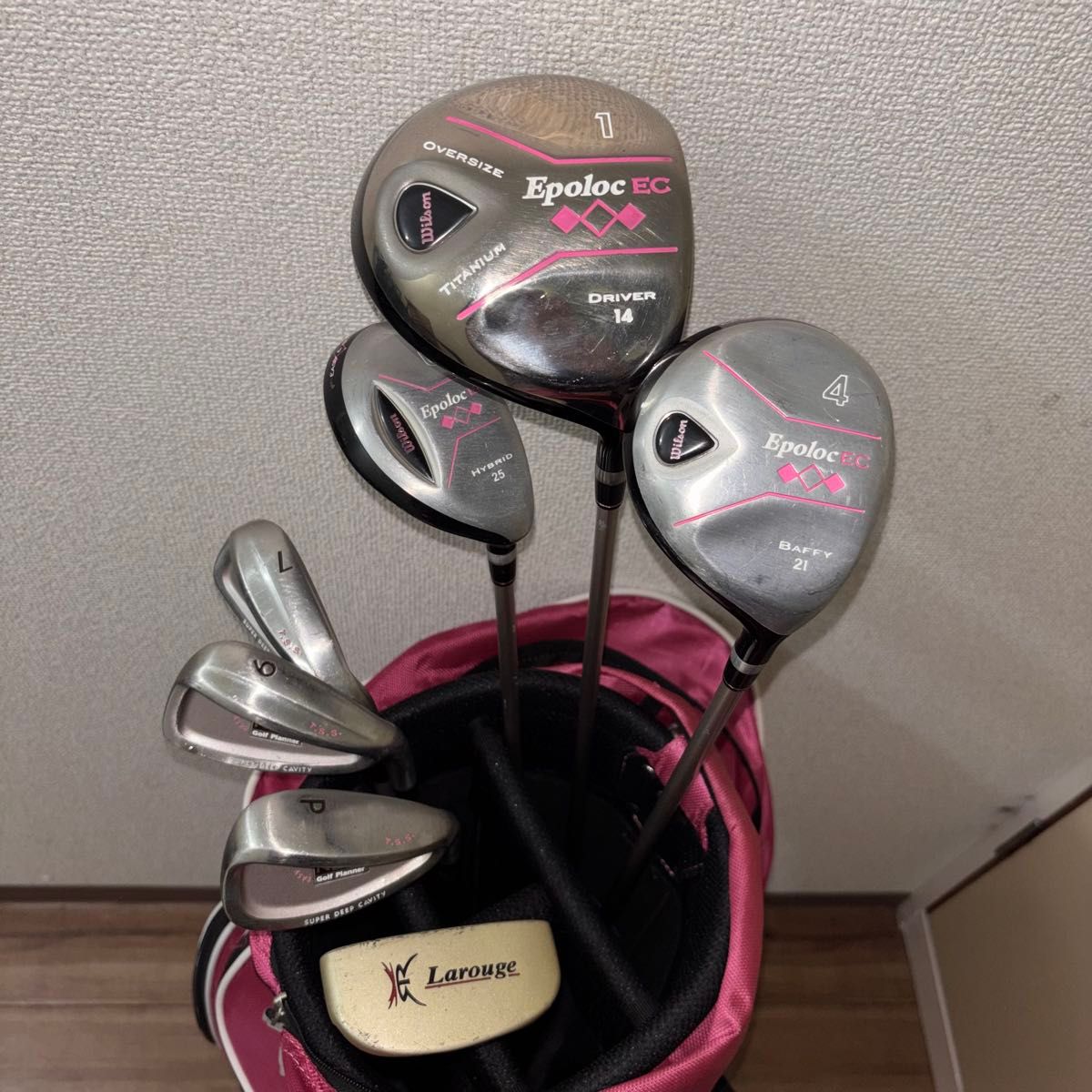 良品 レディース ゴルフセット 7本 Wilson Epoloc EC Golf Planner
