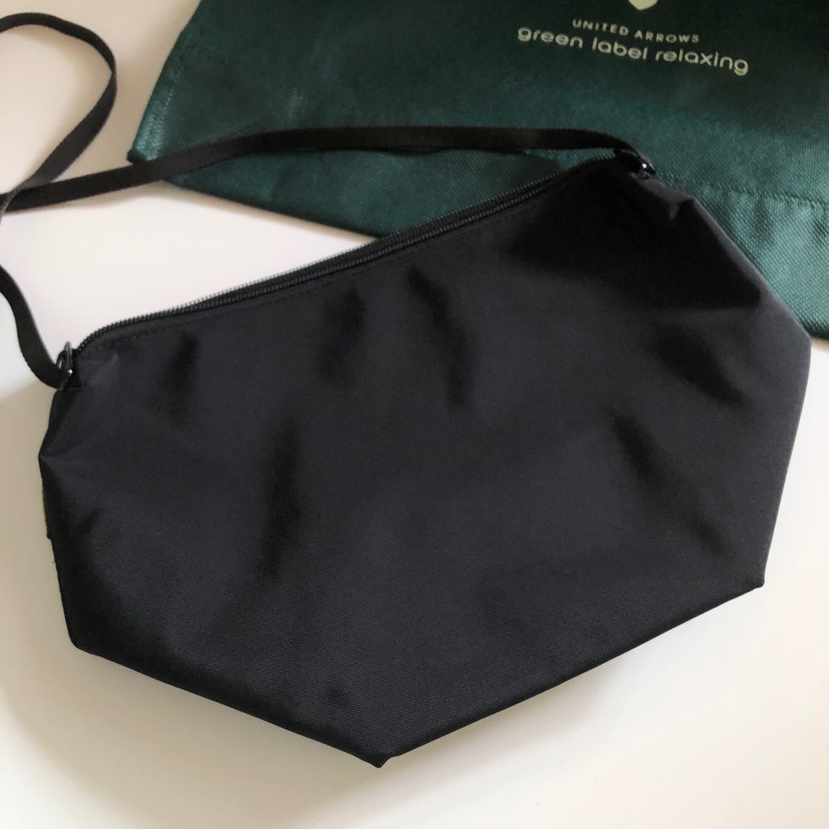 グリーンレーベル別注 ビッグポシェット エルベシャプリエ ブラック