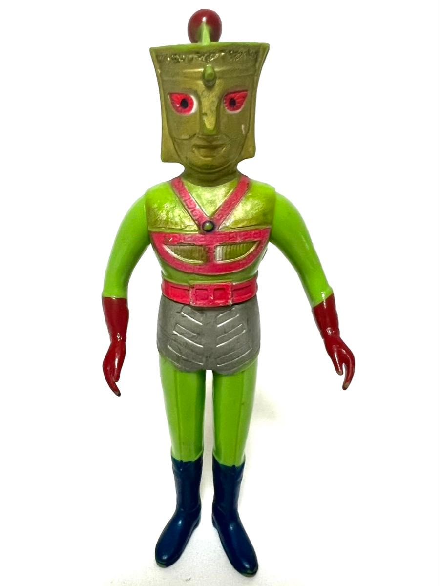 珍色】顔が金色 超希少カラー ウッド グリーンマン ソフビ （ポピー