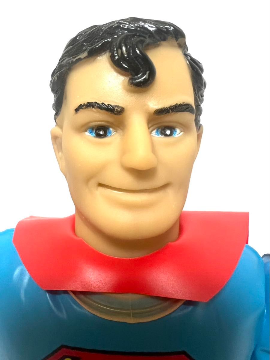 珍品】全長32㌢ スーパーマン ビニール人形 空ビ 人形輸入雑貨 空ビ
