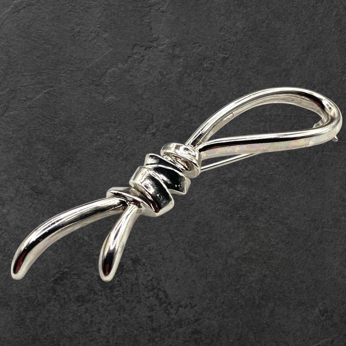 485 希少 YSL イヴサンローラン ブローチ シルバー ピン ヴィンテージ