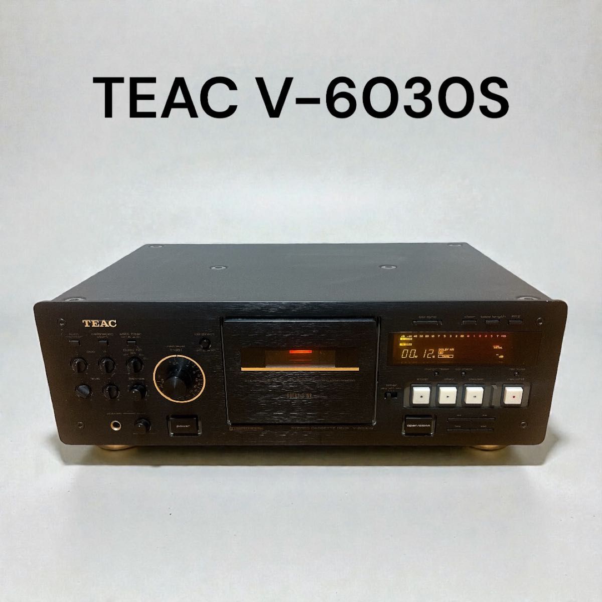 TEAC カセットデッキ V-6030S ゴールド ジャンク 電源OK TEAC カセット