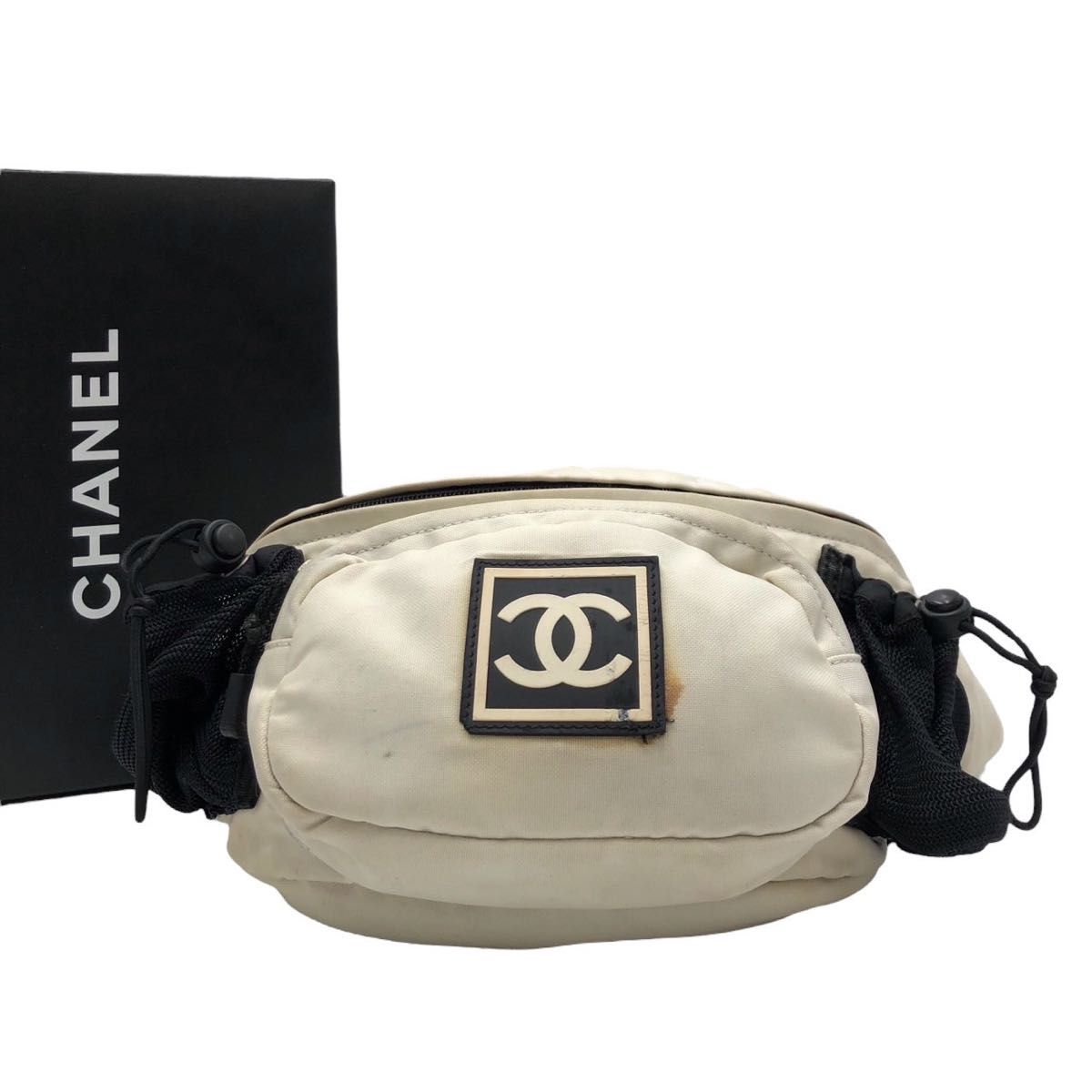 美品】CHANEL スポーツライン ウエストバッグ ココマーク ボディバッグ