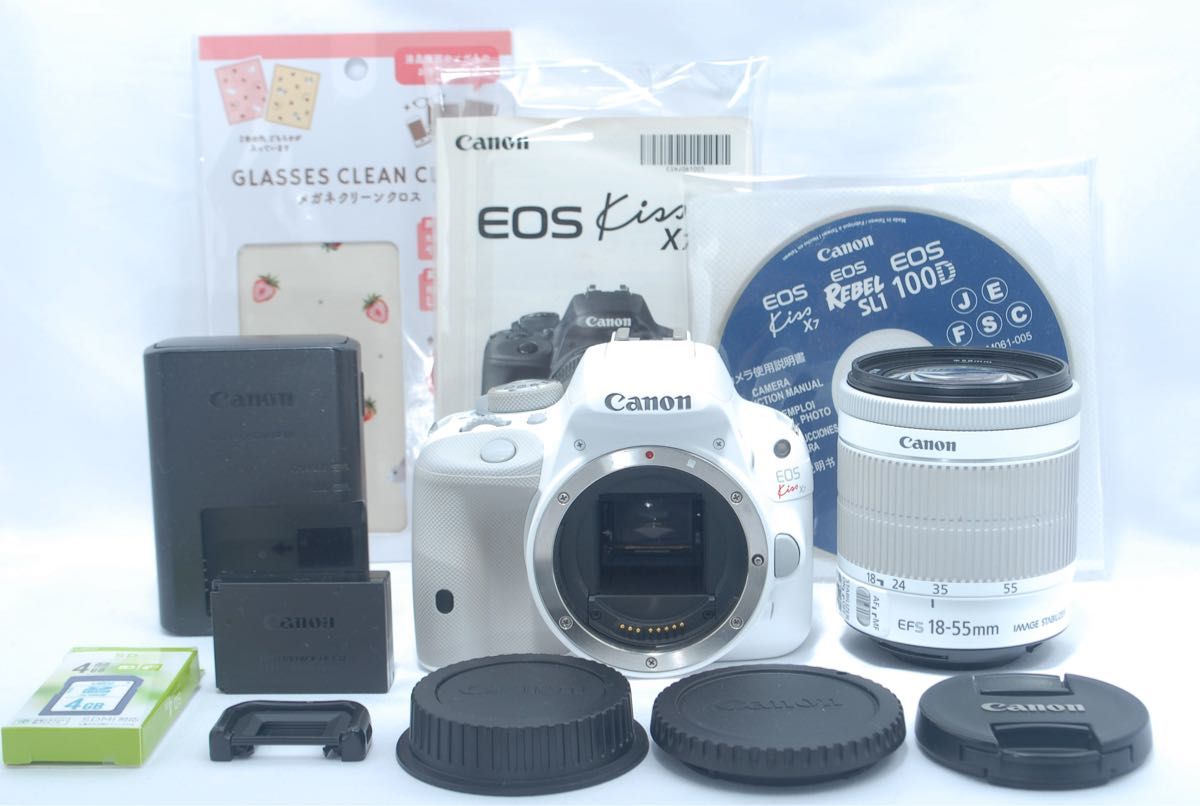 Canon EOS Kiss X7 ホワイト一眼レフ 初心者おすすめ スマホ転送 女性