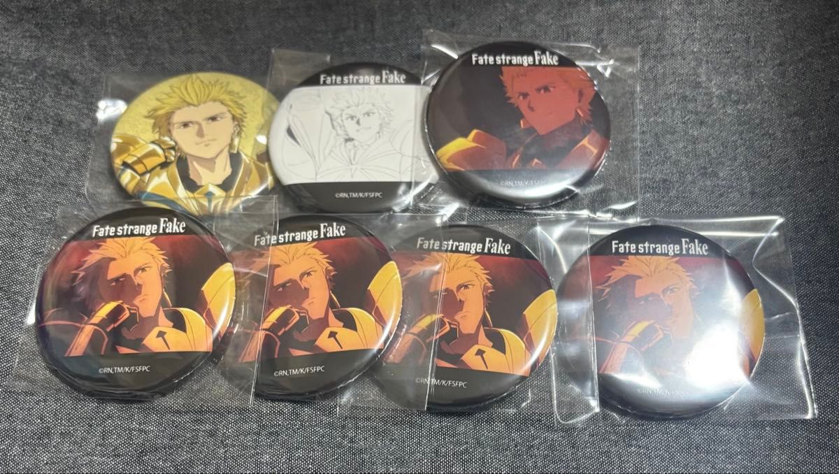 Fate strange fake アーチャー ギルガメッシュ 場面写 缶バッジ Fate