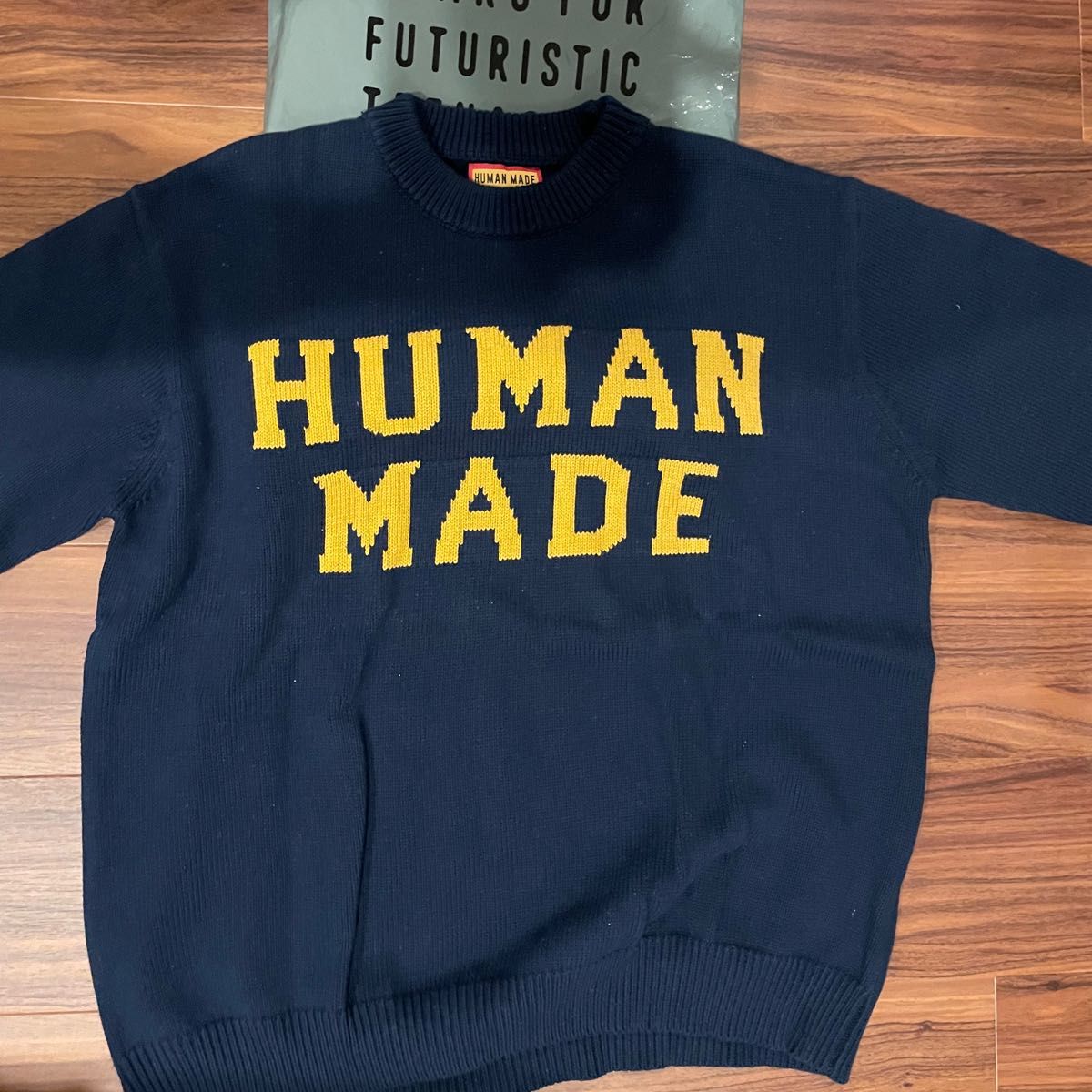 ヒューマンメイド HUMAN MADE ニット セーター ネイビー Lサイズ