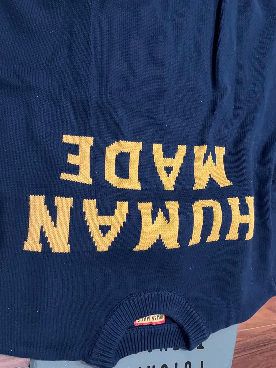ヒューマンメイド HUMAN MADE ニット セーター ネイビー Lサイズ