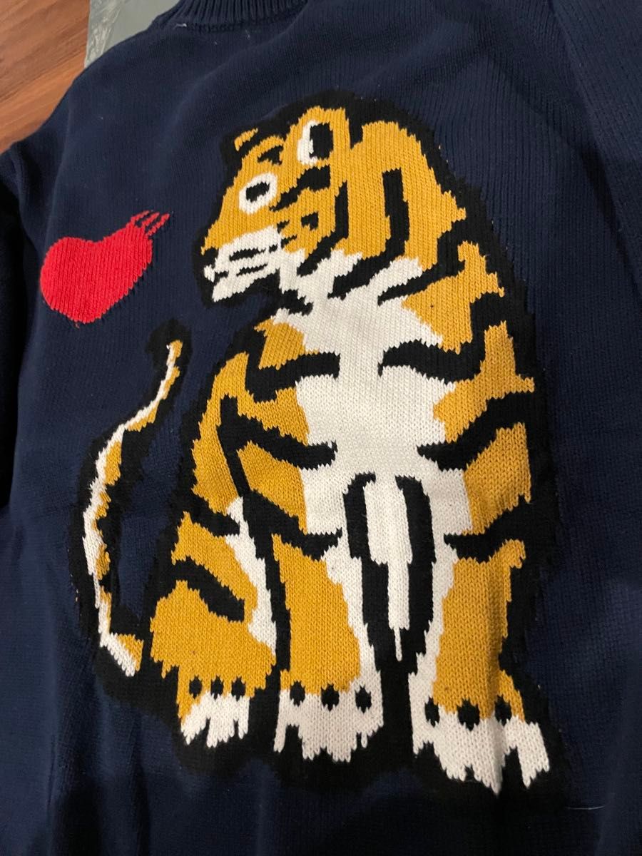 ヒューマンメイド HUMAN MADE ニット セーター ネイビー Lサイズ