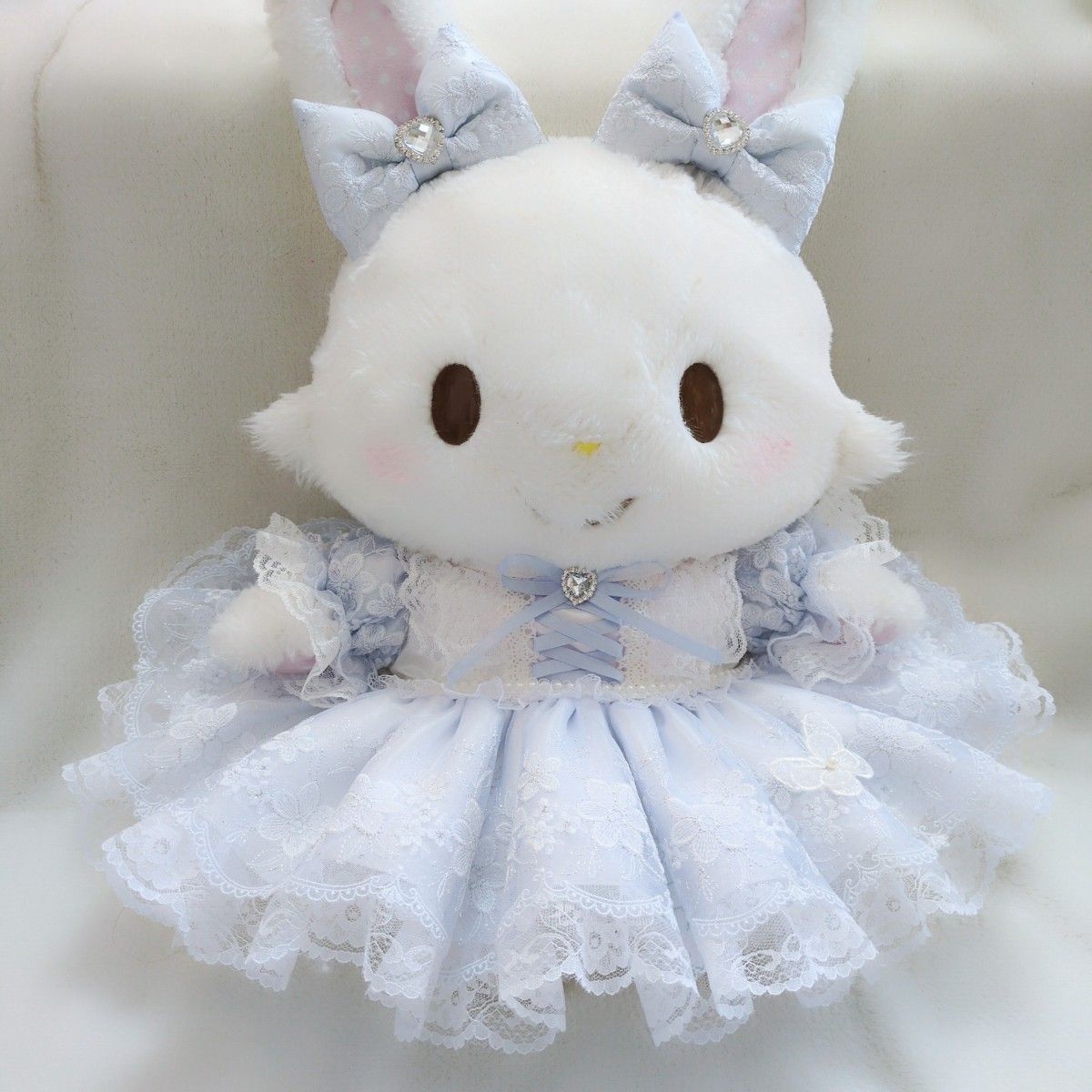 ウィッシュミーメルコスチューム メルメルドール 銀糸の白花