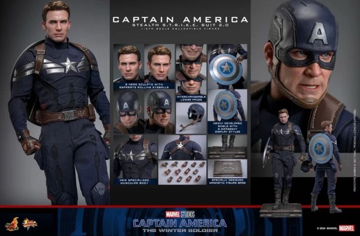 ホットトイズ MMS783 キャプテン・アメリカ ステルス・スーツ／2 0版1