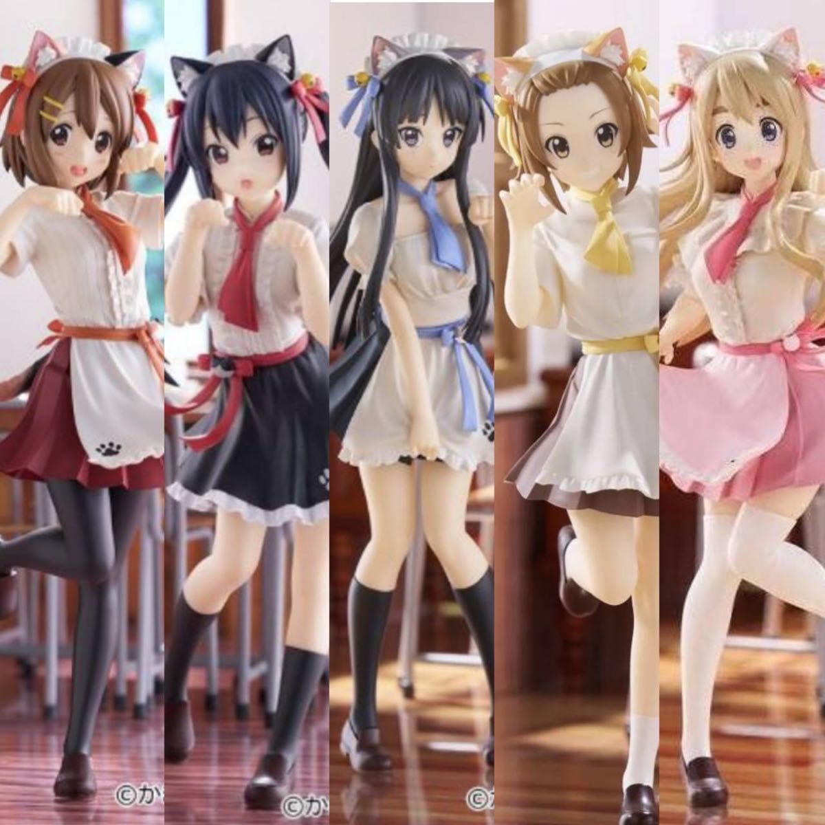 残僅 新作 5個セット けいおん Trio-Try-iT 平沢唯 中野梓 秋山澪 田井