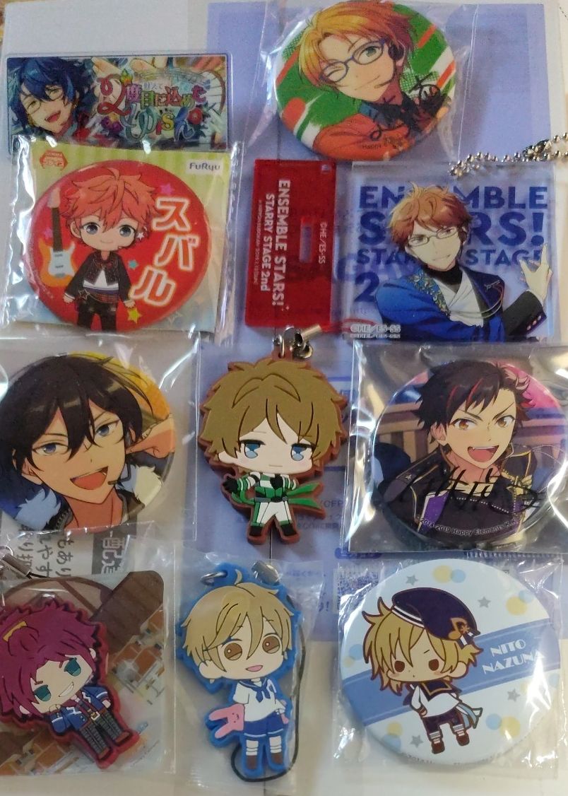 あんさんぶるスターズ グッズまとめ 缶バッジ ラバーストラップ