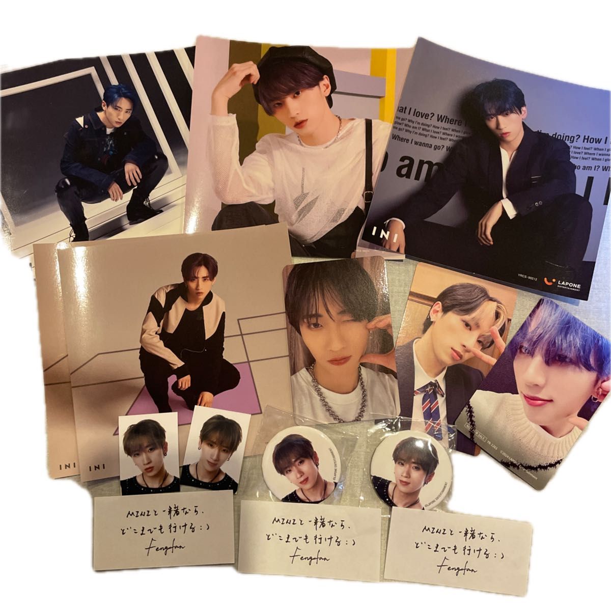 INI 許豊凡トレカ 缶バッチセット 落下物メッセージ付き｜Yahoo!フリマ