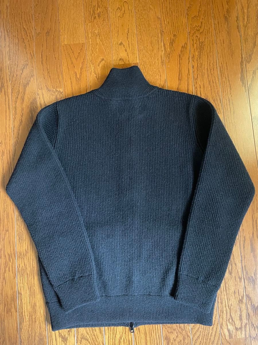 イタリア製 ドライバーズニット ロベルトコリーナ リブ編みウール