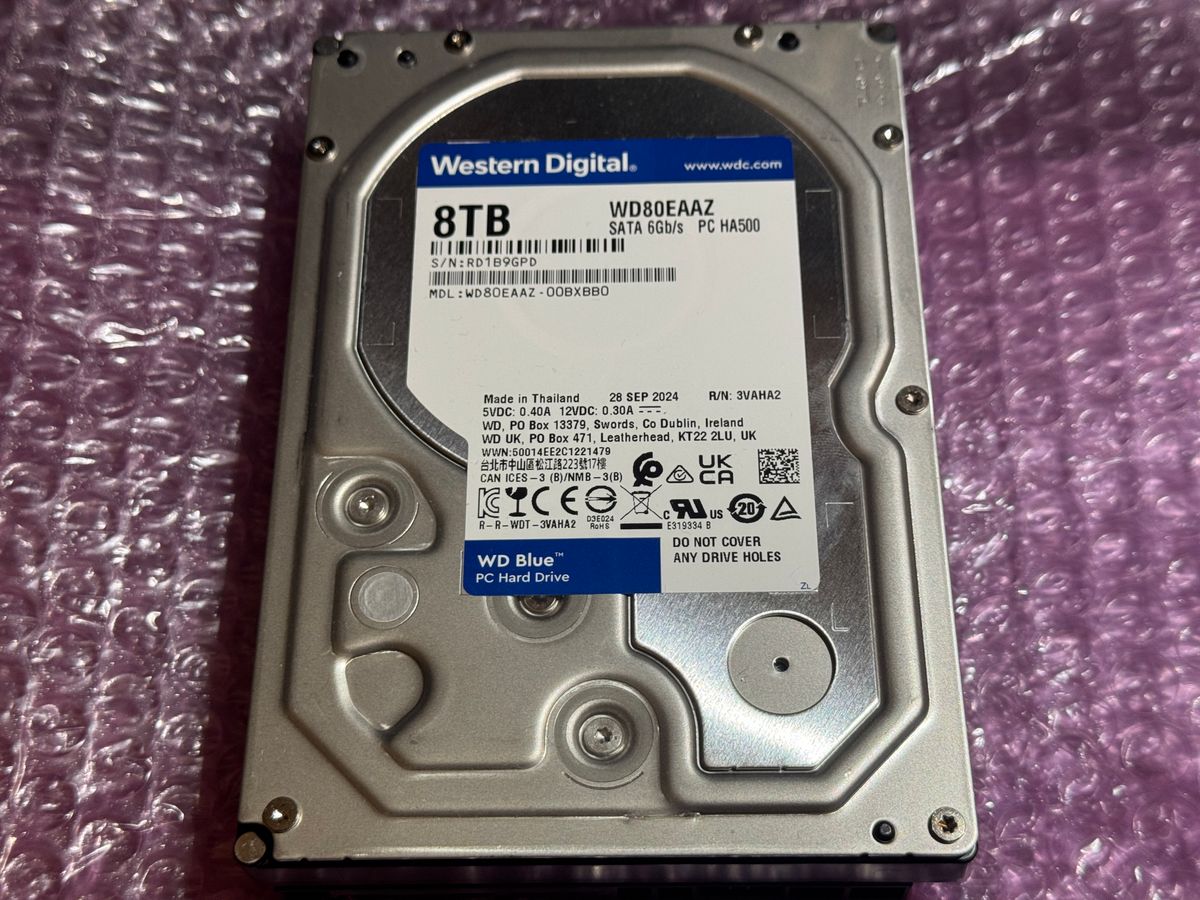 Western Digital Blue WD80EAAZ HDD 8TB ハードディスク｜Yahoo!フリマ