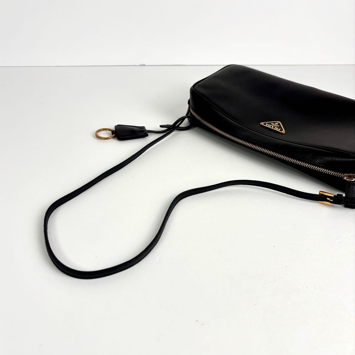 極美品 PRADA プラダ 三角ロゴ ショルダーバッグ カメラバッグ
