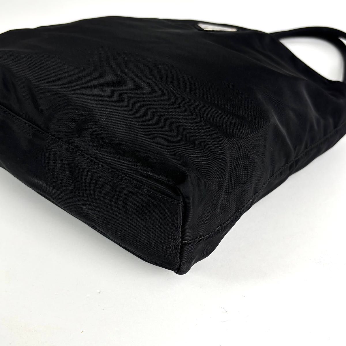 極美品 ギャラ付 PRADA プラダ 三角ロゴ トートバッグ ハンドバッグ